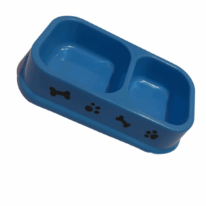 Castron Dublu pentru Câini sau Pisici – Design Cu Os și Lăbuțe