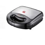 Sandwich Maker Digi 0.1, 750W, Placi antiaderente, Indicator luminos, Depozitare verticala, Negru/Inox